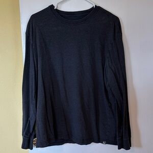 Eddie Bauer Black Long Sleeve Crewneck Shirt